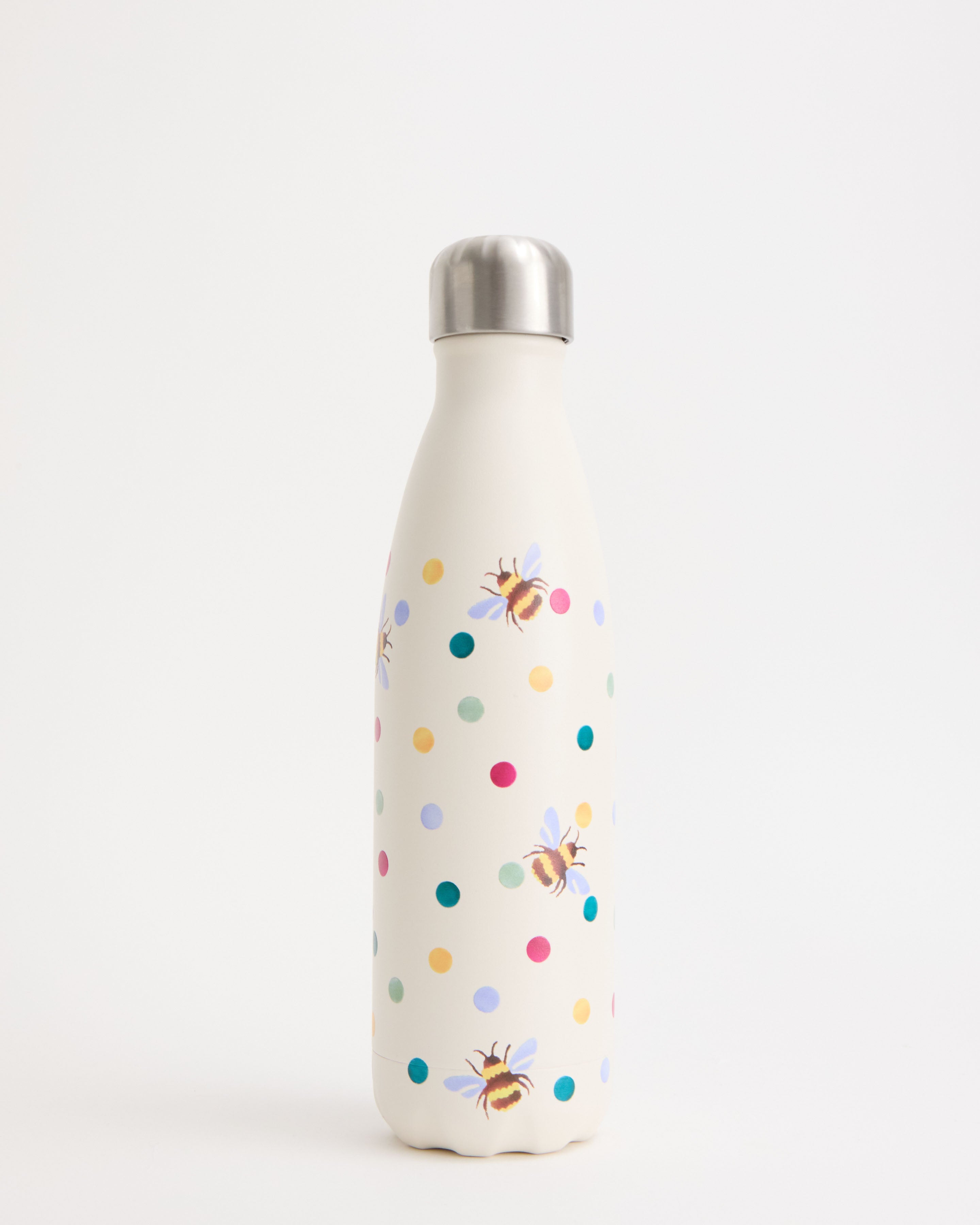 Polka Dot and Bees Water Bottle | Reusable Illustrated Water