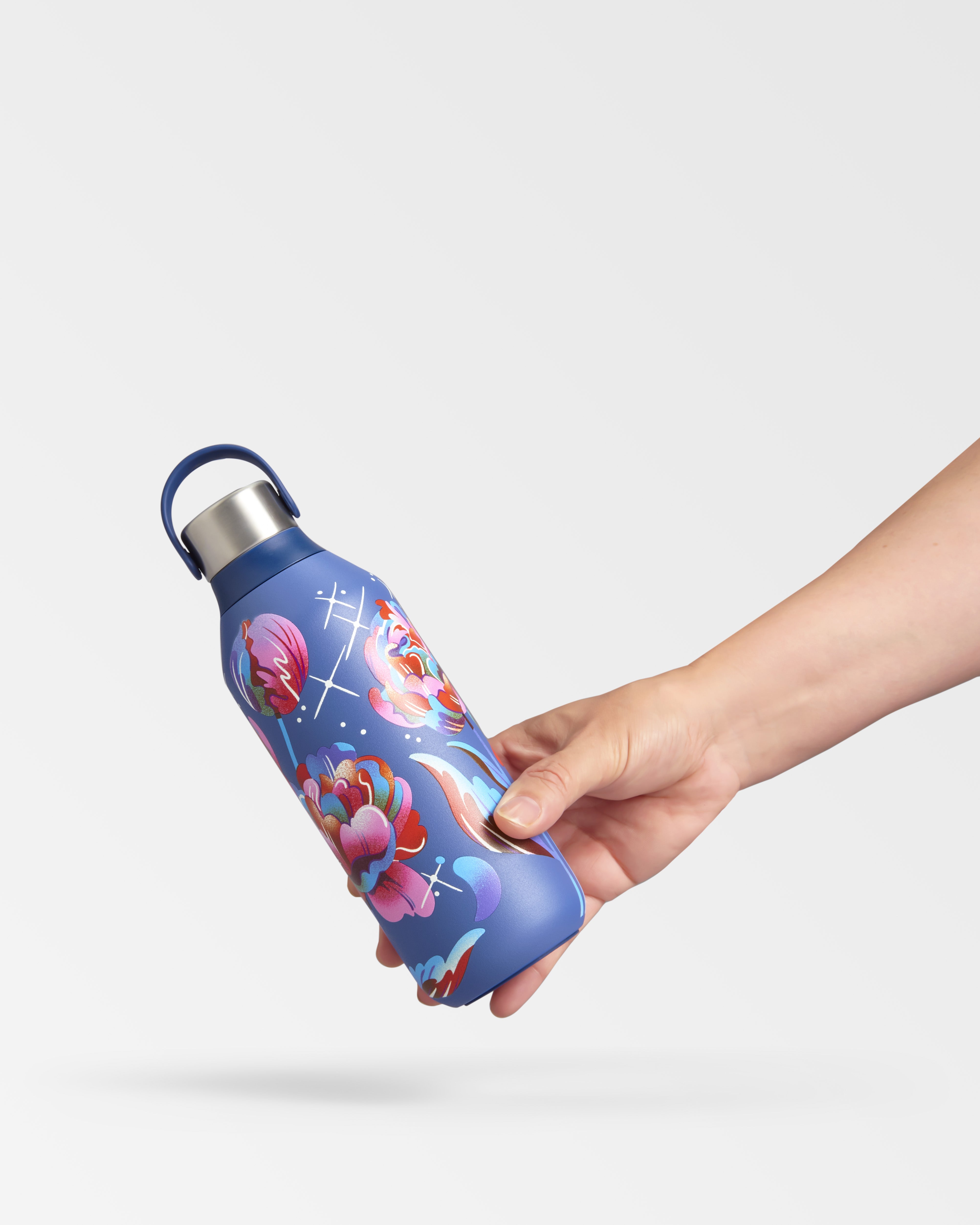 Bottle Series 2: Galaxy Bloom - Blue | Stainless Steel Water
