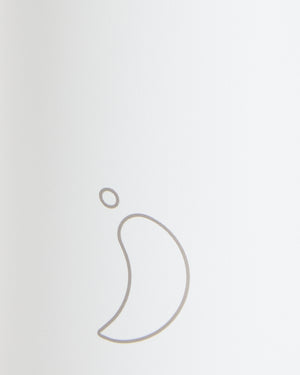 Monochrome White Water Bottle