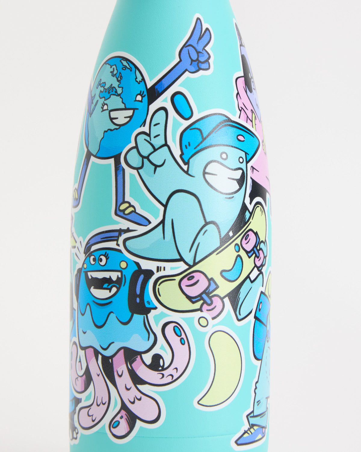 Botella Agua Acero Inoxidable Niños - Mantiene Frío 36h Y Calor 18h - 500ml, Libre De BPA, Diseño Galactic Ride