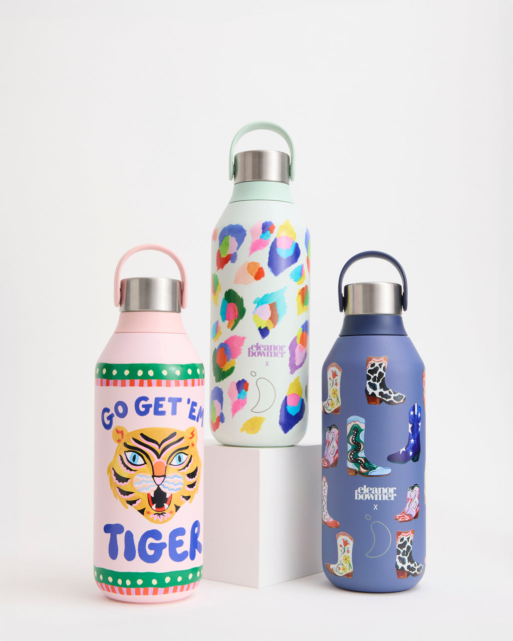 Eleanor Bowmer Go Get 'Em Tiger Water Bottle