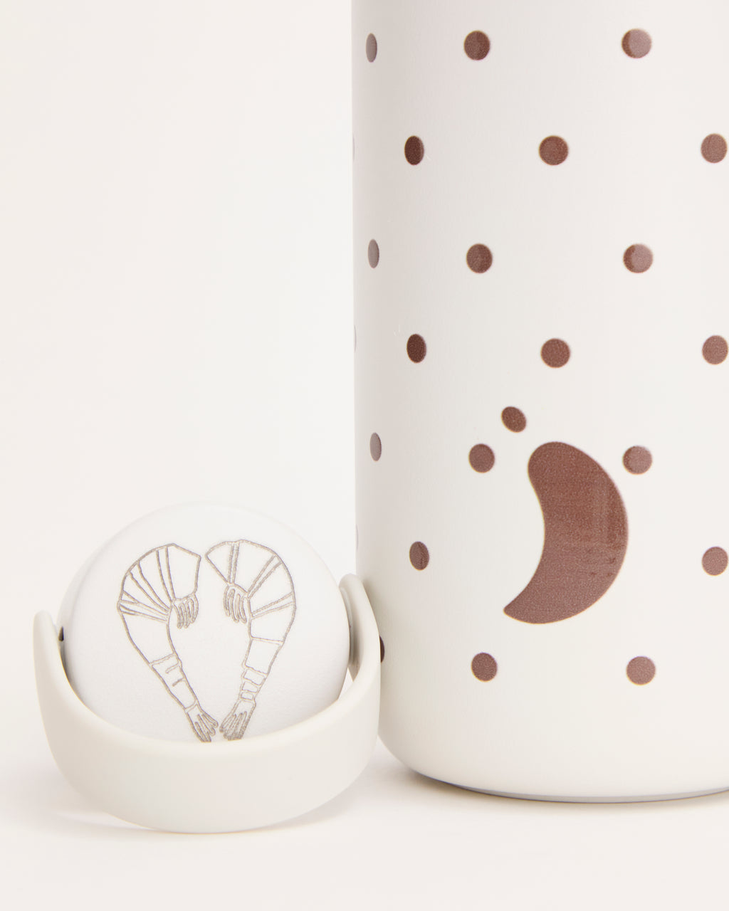 Shrimps Polka Dot Water Bottle