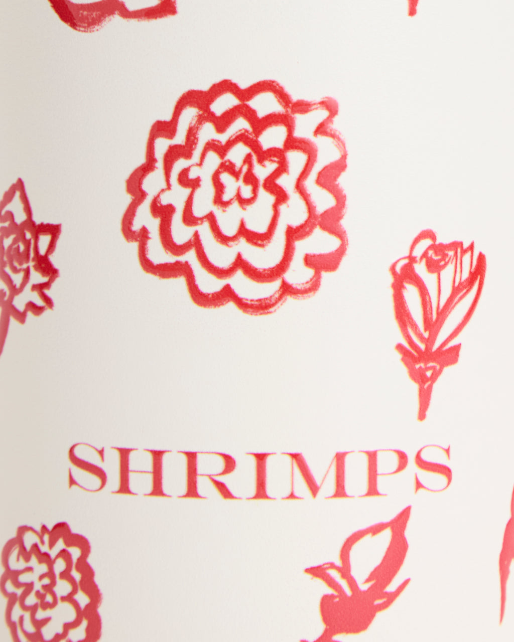 Shrimps Red Roses Water Bottle