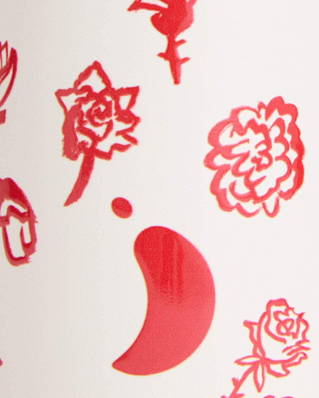 Shrimps Red Roses Water Bottle