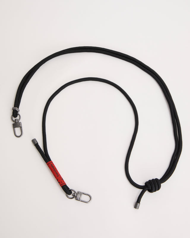 Topologie Black Solid Bottle Rope Strap